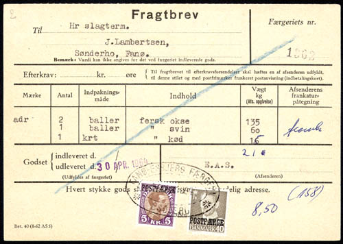 1964 Fragtbrev